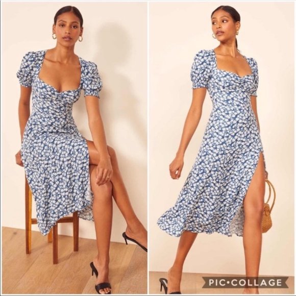 Reformation Dresses & Skirts - NEW REFORMATION Lacey Midi Dress Raquel